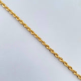 Pulso Lazo 1.85gr / 18.6cm / 2.5mm Oro Amarillo +3 18K &