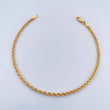 Rope Bracelet 1.5gr / 19.1cm / 2.1mm Yellow Gold +3 18K &