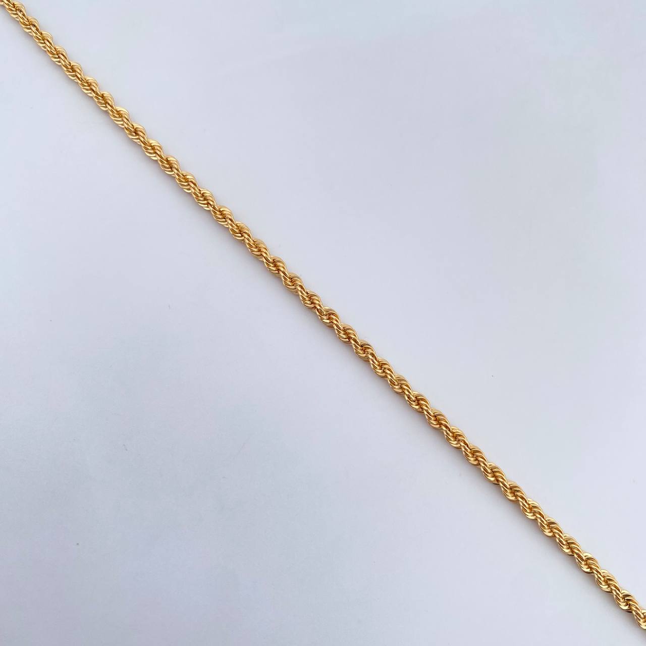 Rope Bracelet 1.5gr / 18.7cm / 2.1mm Yellow Gold +3 18K &