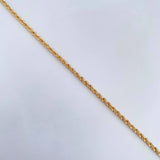 Rope Bracelet 1.5gr / 18.7cm / 2.1mm Yellow Gold +3 18K &