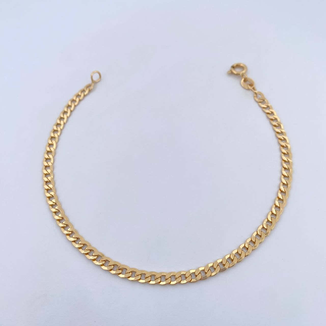 Cuban Links Bracelet 2.4gr / 19cm / 3.3mm Yellow Gold +0 18K &