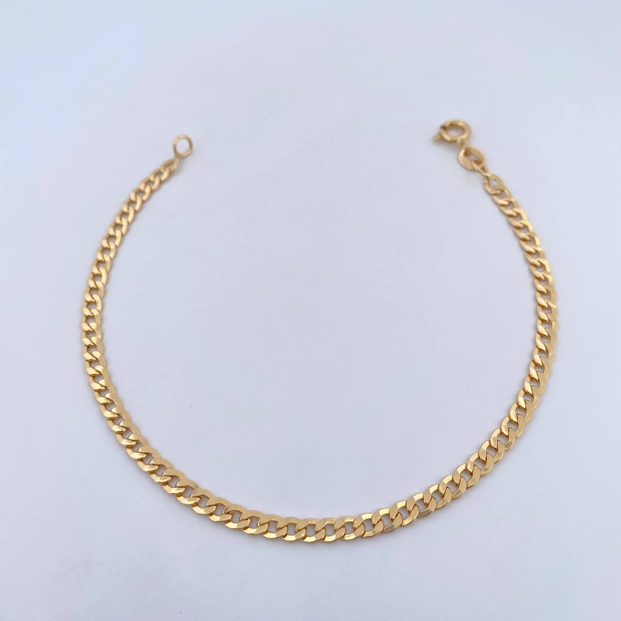 Cuban Links Bracelet 2.4gr / 19.3cm / 3.3mm Yellow Gold +0 18K &