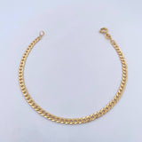 Cuban Links Bracelet 2.4gr / 19.3cm / 3.3mm Yellow Gold +0 18K &