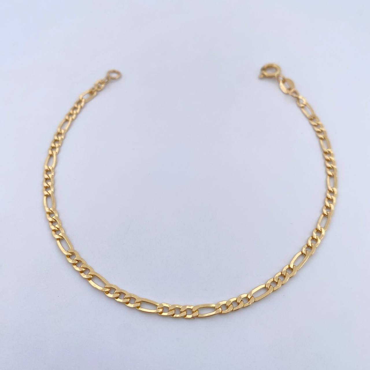 Figaro Bracelet 1.75gr / 19cm / 2.6mm Yellow Gold +0 18K &
