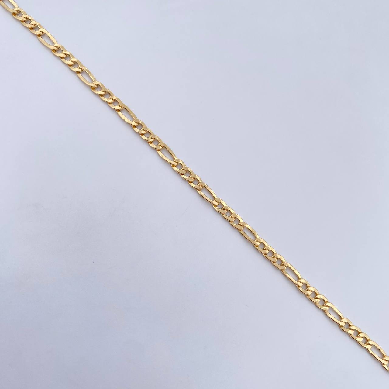 Figaro Bracelet 1.75gr / 19cm / 2.6mm Yellow Gold +0 18K &