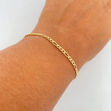 Figaro Bracelet 1.75gr / 19cm / 2.6mm Yellow Gold +0 18K &