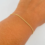 Pulso Chino 1.2gr / 19.1cm / 1.3mm Oro Amarillo +0 18K &