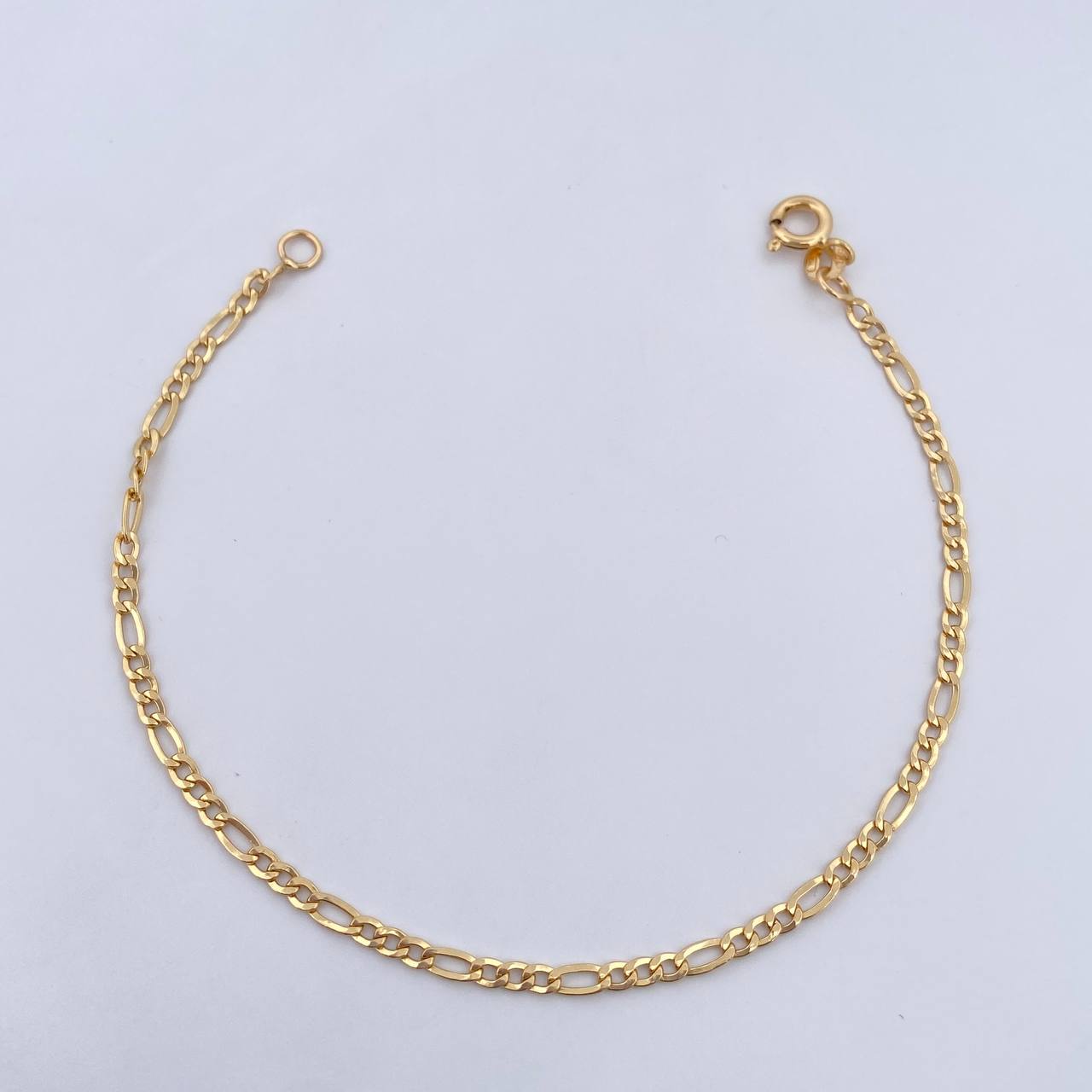 Figaro Bracelet 1.45gr / 19.2cm / 2.3mm Yellow Gold +0 18K &
