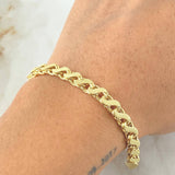 Classic Link Bracelet Double 10.65gr / 7.9in / 18K Gold +3$