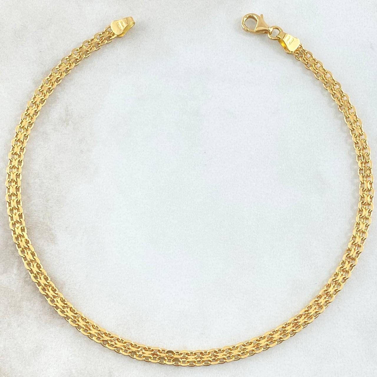 Chinese Anklet 3.95gr / 9.8in / 18K Gold +1$