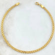 Chinese Anklet 3.95gr / 9.8in / 18K Gold +1$