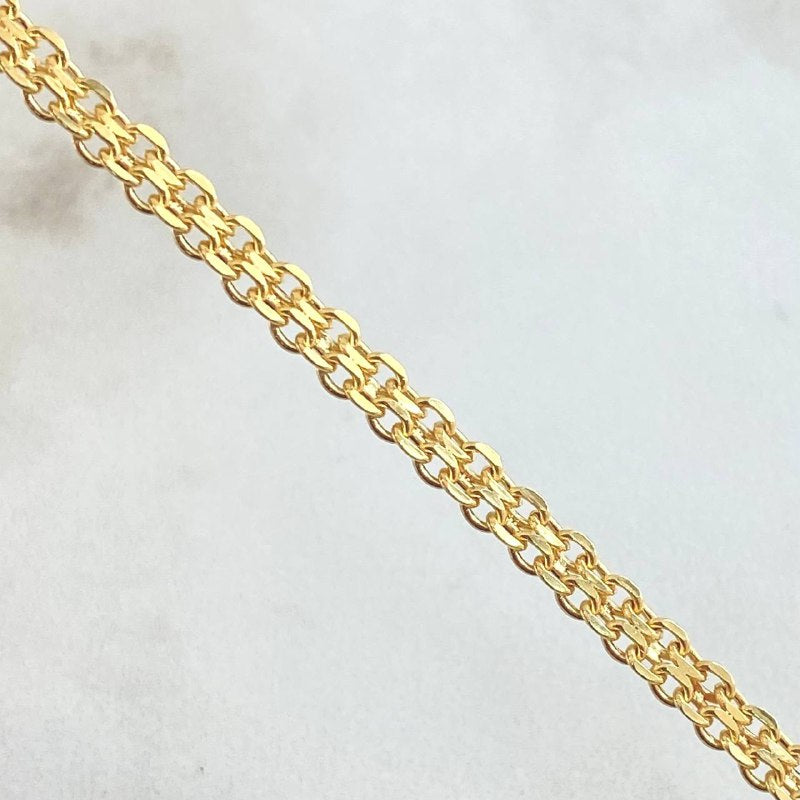 Chinese Anklet 3.95gr / 9.8in / 18K Gold +1$