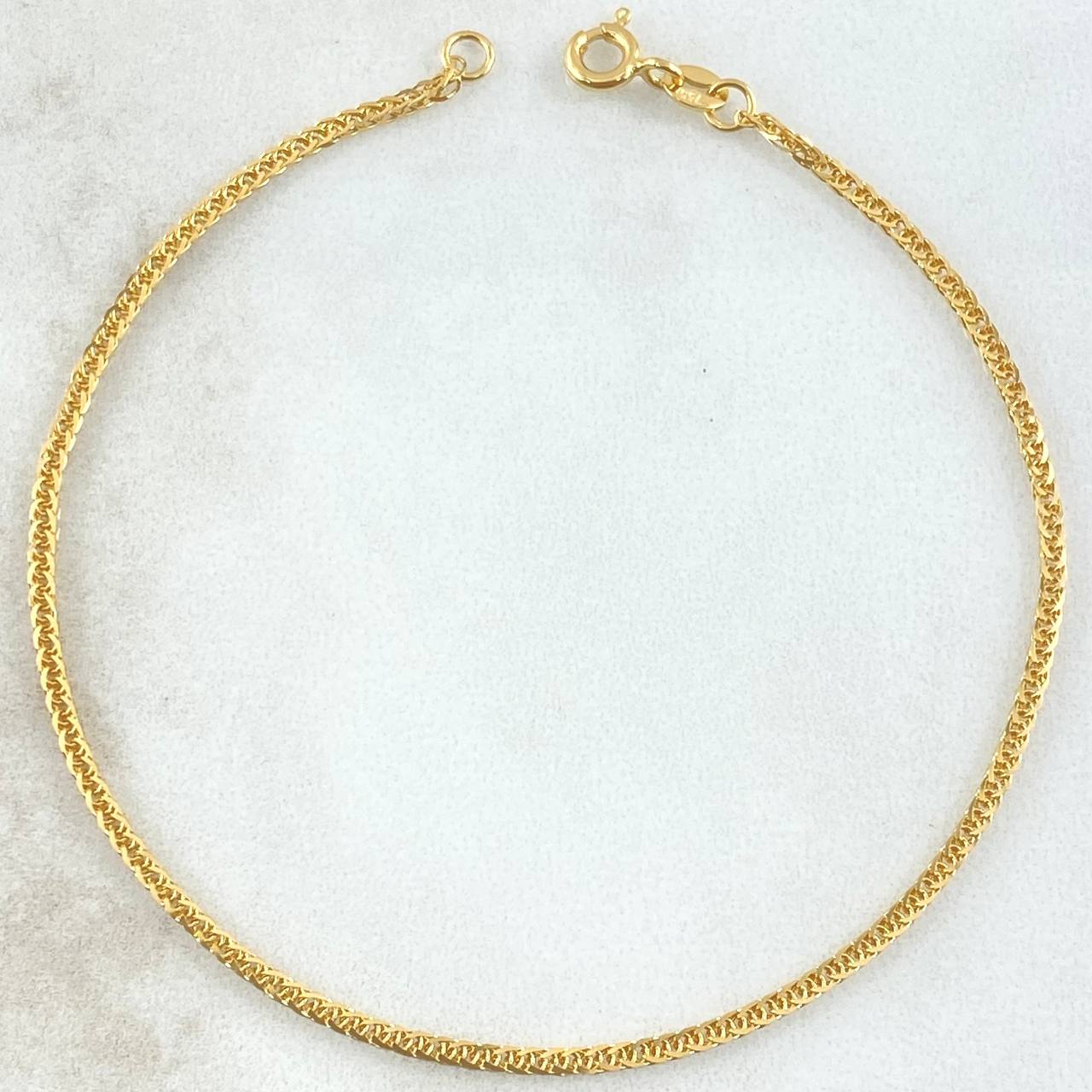 Franco Bracelet 2.3gr / 7.5in / 18K Gold +3$