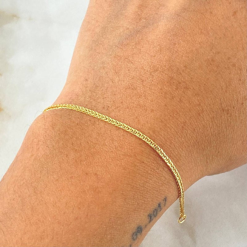 Franco Bracelet 2.3gr / 7.5in / 18K Gold +3$