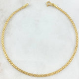 Pulso China 2gr / 7 1/2 in / 2.2mm Oro Amarillo +1 18K ©