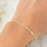 Pulso China 2gr / 7 1/2 in / 2.2mm Oro Amarillo +1 18K ©