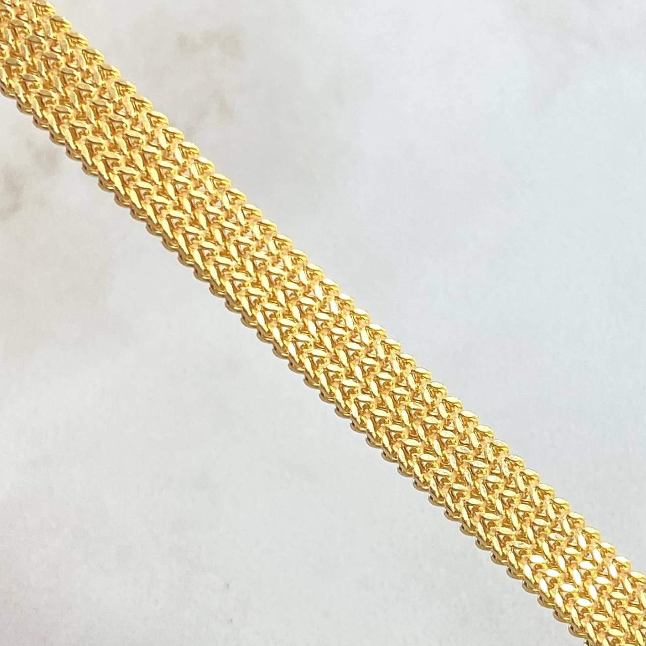 Franco Bracelet Triple 8.25gr / 7.7in / 18K Gold +3$