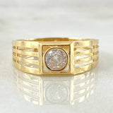 Anillo Bisel Lineal 4.15gr / T11 1/4 / Oro Amarillo 18K *