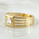 Anillo Bisel Lineal 4.15gr / T11 1/4 / Oro Amarillo 18K *