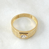 Anillo Bisel Lineal 4.15gr / T11 1/4 / Oro Amarillo 18K *