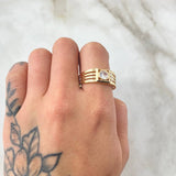 Anillo Bisel Lineal 4.15gr / T11 1/4 / Oro Amarillo 18K *