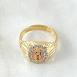 Virgin Guadalupe Ring 6.8gr / Size 10 3/4 / 18K Gold *