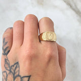 Virgin Guadalupe Ring 4gr / Size 10 1/4 / 18K Gold *