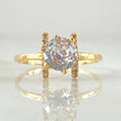 Linear Solitaire Ring 1.5gr / Size 6 / 18K Gold