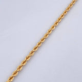 Rope Bracelet 2.35gr / 19.2cm / 2.4mm Yellow Gold +3 18K $