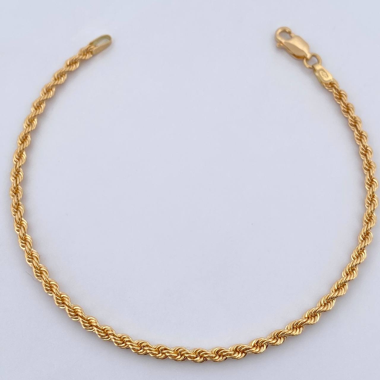 Rope Bracelet 2.35gr / 19.2cm / 2.4mm Yellow Gold +3 18K $