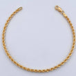 Rope Bracelet 2.35gr / 19.2cm / 2.4mm Yellow Gold +3 18K $