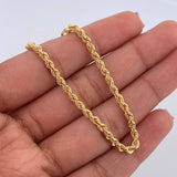 Rope Bracelet 2.35gr / 19.2cm / 2.4mm Yellow Gold +3 18K $