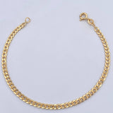 Cuban Links Bracelet 2.4gr / 19cm / 3.1mm Yellow Gold +1 18K $