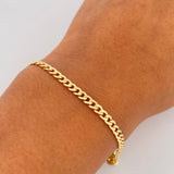 Cuban Links Bracelet 2.4gr / 19cm / 3.1mm Yellow Gold +1 18K $