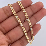 Pulso Escalera Plana 4.15gr / 19.6cm / 3.1mm Tres Oros +3 18K $