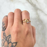 Anillo Corazon Quinces 3gr / T4 1/4 / Oro Amarillo 18K ©