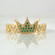 Crown Hearts Ring 2.75gr / Size 6 1/2 / 18K Gold ©
