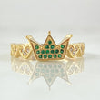 Anillo Corona Corazones 2.8gr / T6 3/4 / Oro Amarillo 18K !