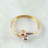 You and Me Ring 1.05gr / T5 / Three 18K Golds ©