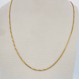 Cadena Veneciana 2.4gr / 42cm / Oro Amarillo +3 18K $