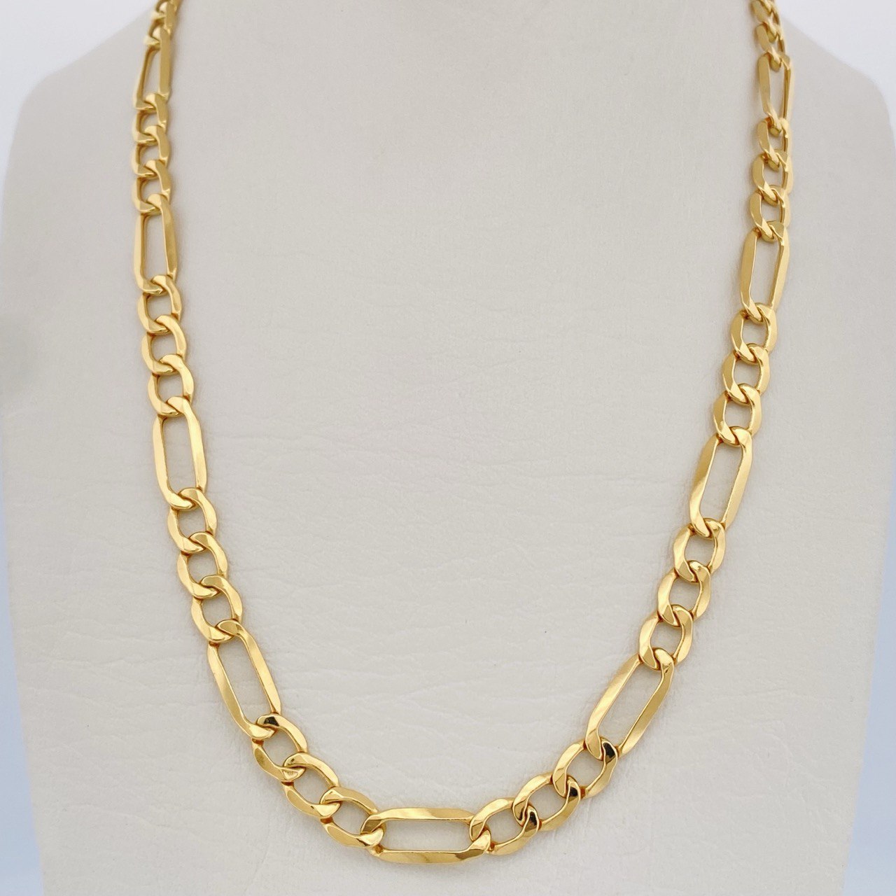 Figaro Chain 11.1gr / 23.6in / 18K Gold +1$
