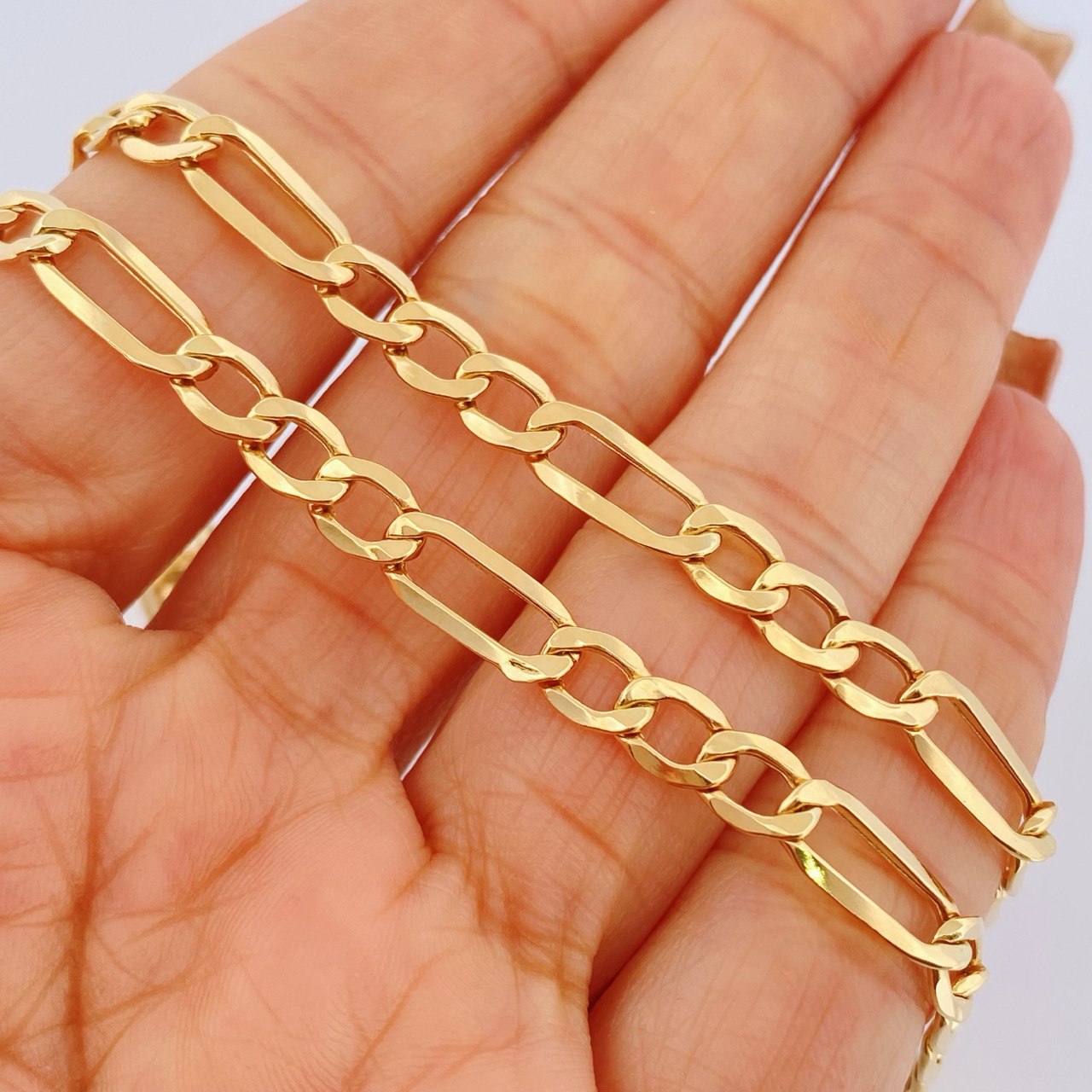 Figaro Chain 11.2gr / 25.6in / 18K Gold +1 $