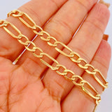 Figaro Chain 11.1gr / 23.6in / 18K Gold +1$