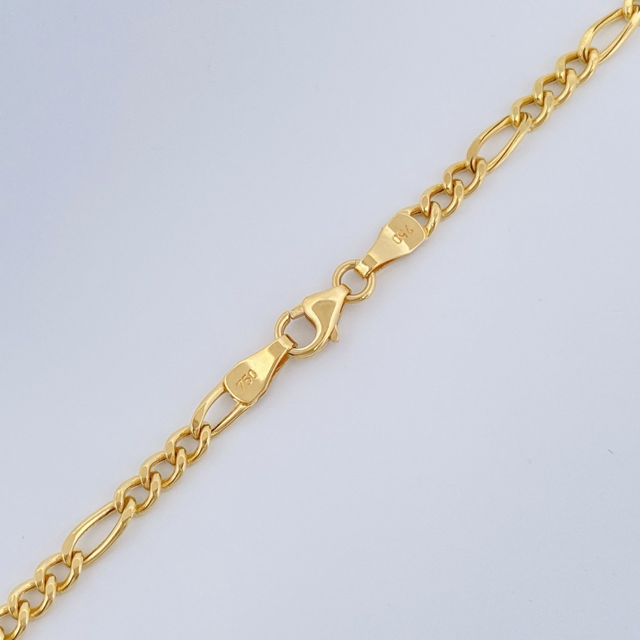 Figaro Chain 7.3gr / 25.8in / 18K Gold +1 $