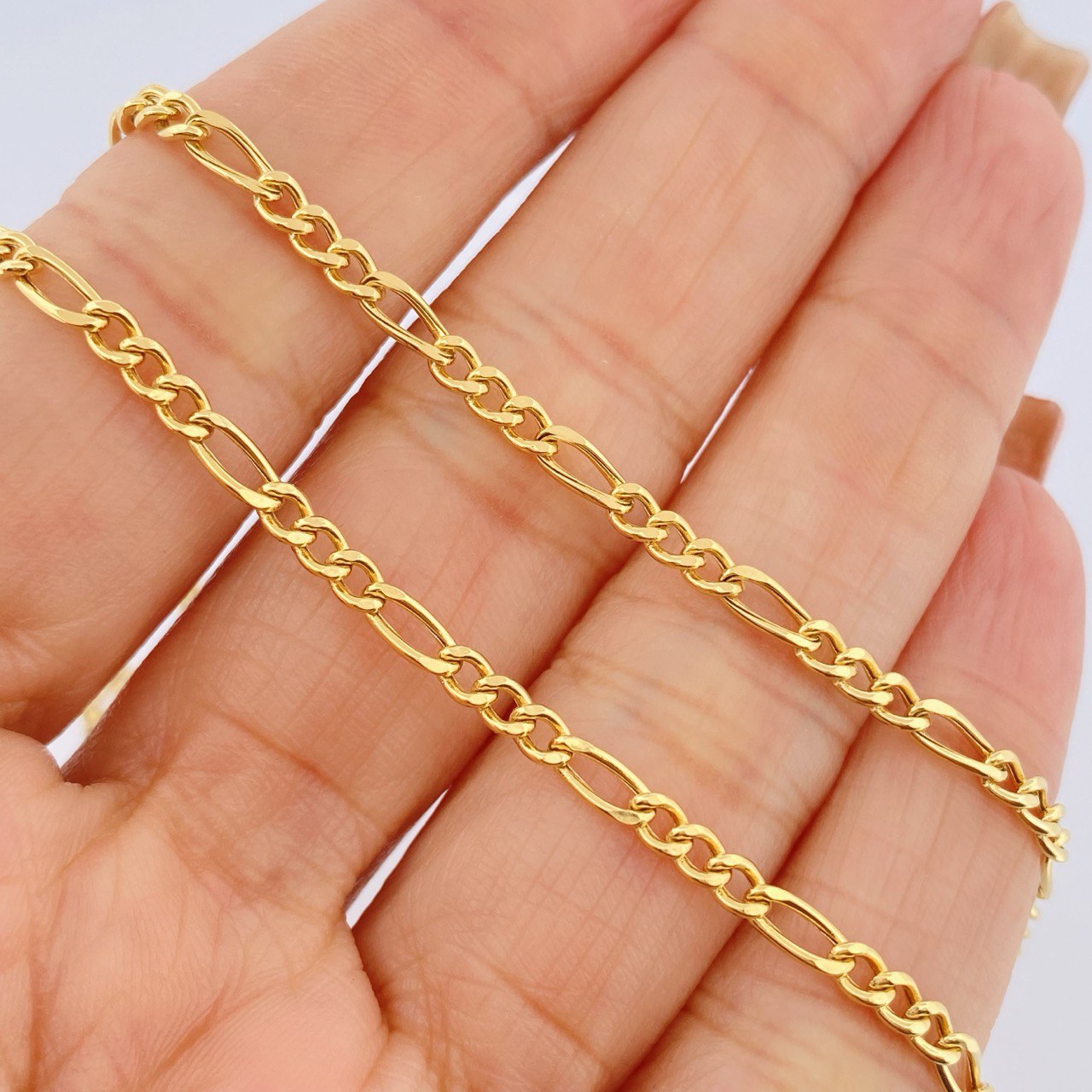 Figaro Chain 7.3gr / 25.8in / 18K Gold +1 $