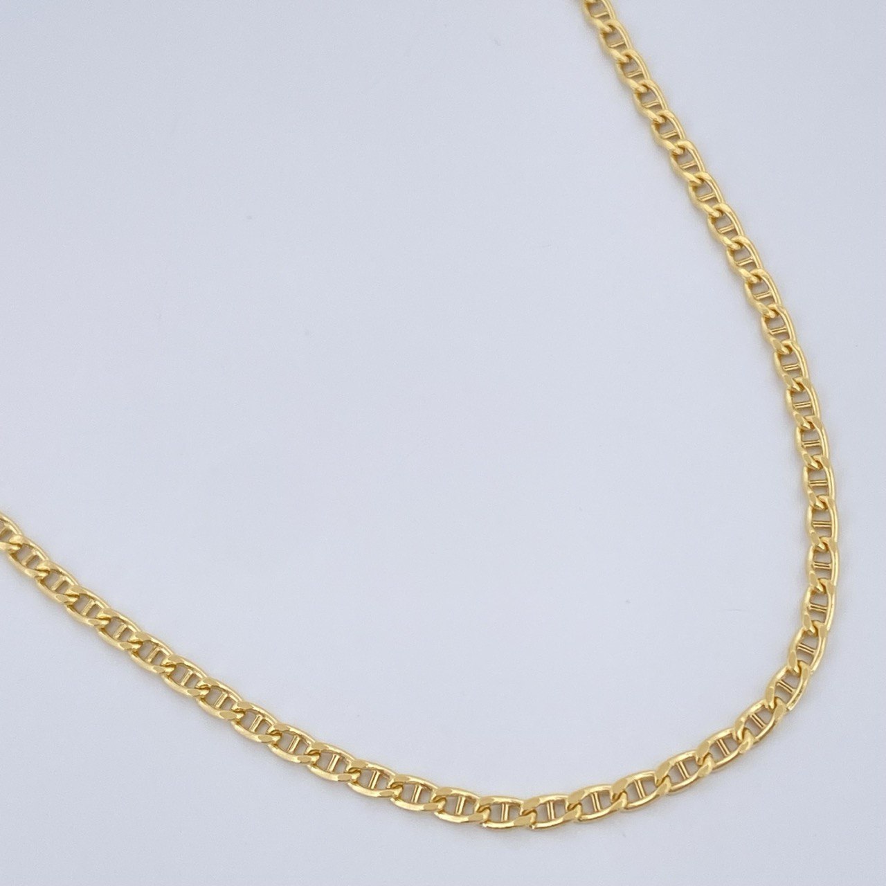 Flat Mariner Chain 2.5gr / 23.6in / 18K Gold +3 $