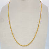 Flat Mariner Chain 2.6gr / 2.5in / 18K Gold +3 $