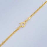 Flat Mariner Chain 2.5gr / 23.6in / 18K Gold +3 $