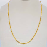 Flat Mariner Chain 2.5gr / 23.6in / 18K Gold +3 $