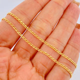 Flat Mariner Chain 2.5gr / 23.6in / 18K Gold +3 $
